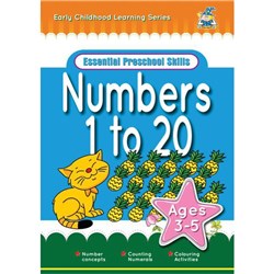 Greenhill Numbers 1-20 Activity Book 3-5 Years