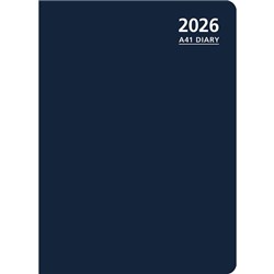 OfficeMax A41 1/2 Hour Appointments Diary A4 1 Day Per Page 2026 Blue