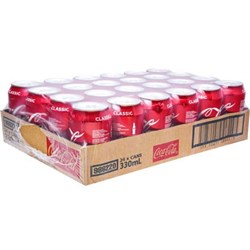 Coke Cans 330ml, Pack of 24