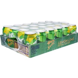 Sprite Natural Flavour Cans 330ml, Pack of 24