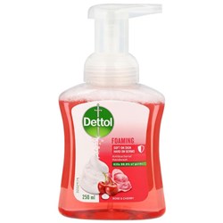 Dettol Foam Hand Soap Rose & Cherry Pump Bottle 250ml