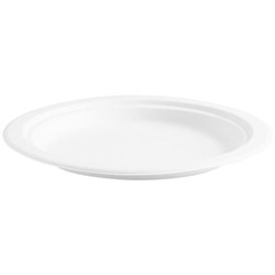 BioPak Compostable BioCane Plates White 225mm, Carton of 500