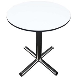 Multipurpose Outdoor Table Round 600mm Arctic White/Stainless Steel
