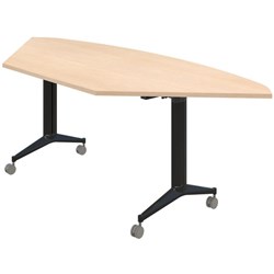 Fiord Flip Table Trapezoid Refined Oak/Black