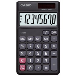 Casio SX300 Value Handheld Calculator Black