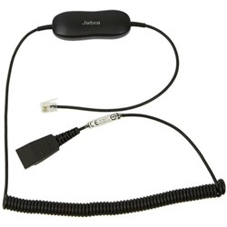 Jabra GN1216 Avaya Curly Audio Cord Cable Adapter 2m