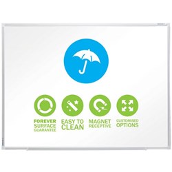 Boyd  Porcelain Whiteboard Water Resistant 600 x 900mm