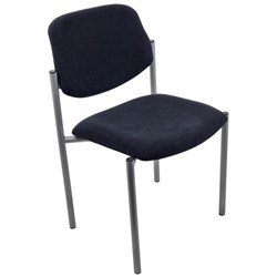 Nomad Visitor Chair Ashcroft Fabric/Onyx/Silver