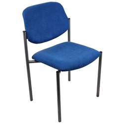 Nomad Visitor Chair Ashcroft Fabric/Pacific/Silver