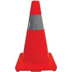 Esko PVC Road Cone With Reflective Collar 450mm Orange