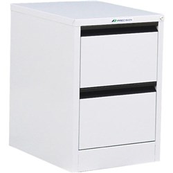 Precision Filing Cabinet 2 Drawer Vertical White Satin