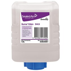 Suma Eden D4.5 Antibacterial Cleaner Fruit & Vegetable 1.5L, Carton of 4