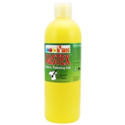 Fastex Fabric Painting Textile Ink Yellow 500ml
