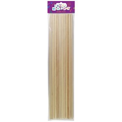 Craft Workshop Dowel Wooden Stick 5mm, Pack of 12