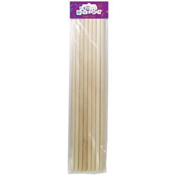 Craft Workshop Dowel Wooden Stick 8mm, Pack of 8