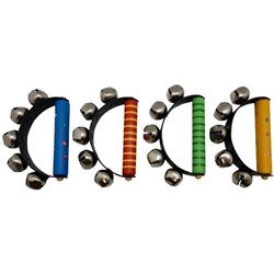 Wooden Handbells Assorted Colours