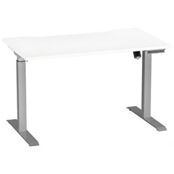 Breeze Pro Active Electric Height Adjustable Desk No Bluetooth 1200mm White/Silver