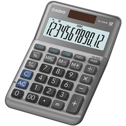 Casio MS-120FM Desktop Calculator Biz Style Silver