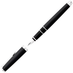 Pilot Falcon Fountain Pen Metal Silver Trim Barrel Medium Tip