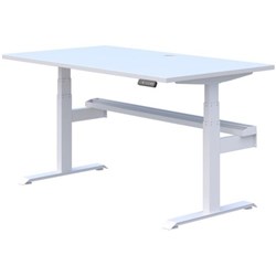 Summit II Plus Electric Single Height Adjustable Desk 1800mm Snowdrift/White