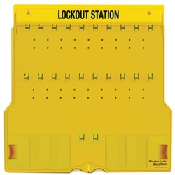Master Lock Padlock Station Complete With Cover Yellow