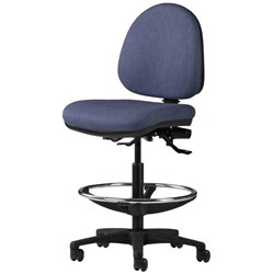 Logic Tech Mid Back 2 Lever High Lift Chair With Foot Ring Keylargo Fabric/Denim