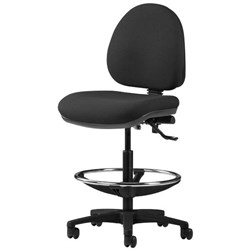 Logic Tech Mid Back 2 Lever High Lift Chair With Foot Ring Fabric/Black