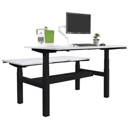 Tidal Premium 2 User Electric Height Adjustable Desk 1800mm Snowdrift/Black