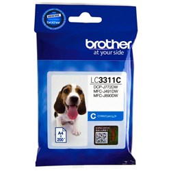 Brother LC3311-C Cyan Ink Cartridge