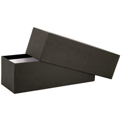 Wine Bottle Gift Box Single 100 x 325 x 100mm Black