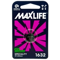 Maxlife CR1632 Lithium Battery 3V