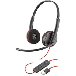 Plantronics Blackwire C3220 UC Wired USB-A Binaural Headset