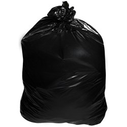 OfficeMax Rubbish Bag 750x400x1470mm 25 Micron 240L Black, Roll of 25