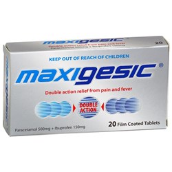 Maxigesic Tablets, Pack of 20