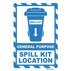 General Purpose Spill Kit Location Safety Sign 240x340mm
