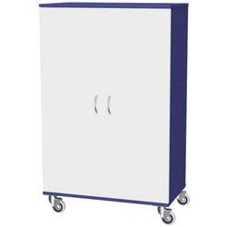 Zealand Mobile Cupboard Blue/White 800x450x1200mm