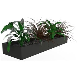 Proceed Planter Box Steel 900mm Black