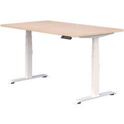 Summit II Electric Desk 1500mm Refined Oak/White