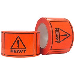 Pomona Ripa Heavy Shipping Labels 100x72mm Black On Fluoro, Roll of 660