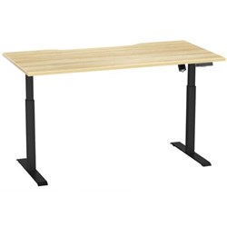 Breeze Pro Active Electric Height Adjustable Desk Bluetooth 1600mm Atlantic Oak/Black