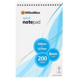 OfficeMax Shorthand Notebook Top Opening 200 Pages FSC