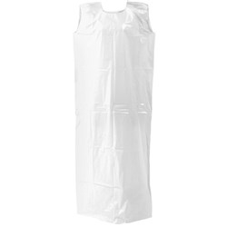 Eagle LDPE 50 Header Smock 775x1400mm White, Carton of 200