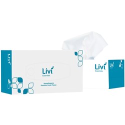 Livi Essentials Facial Tissues Hypoallergenic 2 Ply 200 Sheets