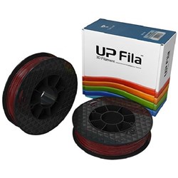 UP Fila Premium PLA 3D Filament Spool 500g Gloss Burgundy Red, Box of 2 Rolls