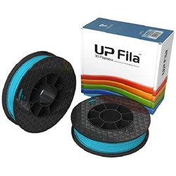 UP Fila Premium PLA 3D Filament Spool 500g Gloss Blue, Box of 2 Rolls