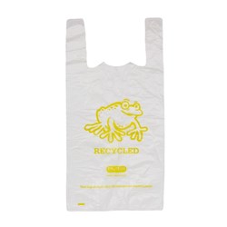 EP Tech Recycled Handled Rubbish Bags 16 Micron Small 350x450mm, Carton of 500