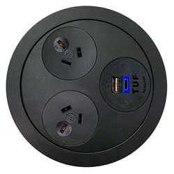 OE Elsafe Pandora Powerboard 2 Socket 1 USB Black