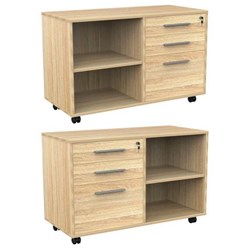 Cubit Mobile Caddy 3 Drawer Atlantic Oak 993mm
