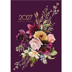 Collins A4 Diary Planner Month To View 2025 Bouquet