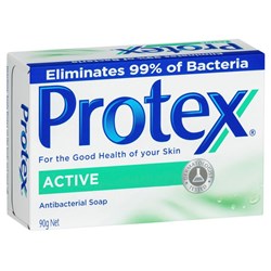 Protex Antibacterial Soap Bar Active 90g, Carton of 36